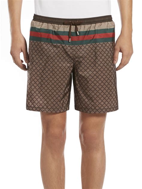 gucci mens trunks|Gucci swimming trunks.